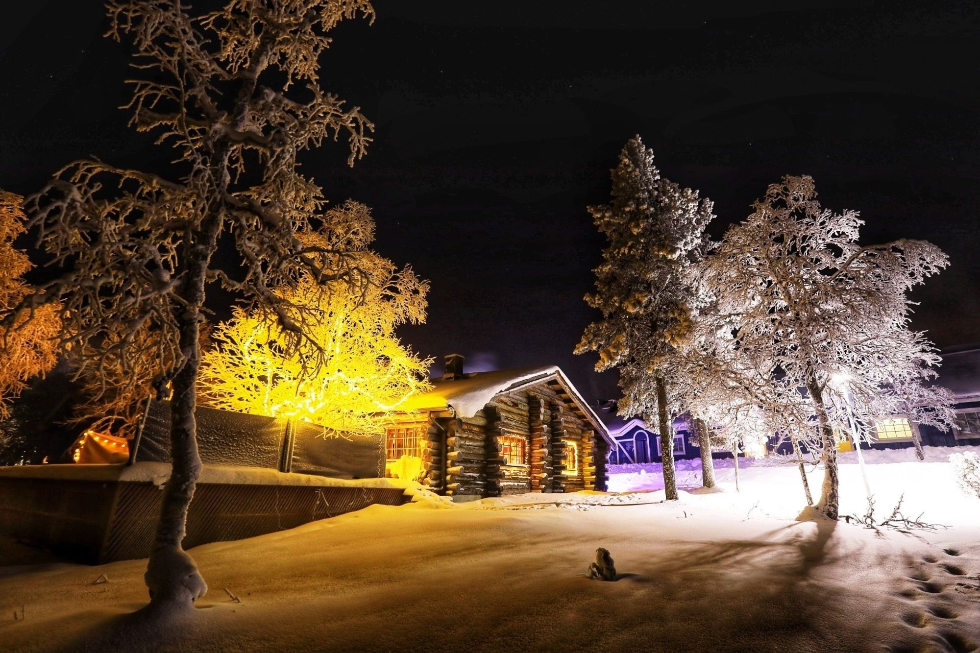 Kuukkeli Log Houses Teerenpesae Saariselka Kültér fotó